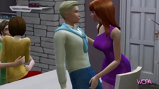 Scooby-Doo characters having sex in the air front of their friends [WOPA]