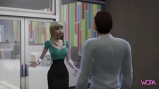 In order not involving deplete a vocation blonde offers her pussy - carnal knowledge in the office
