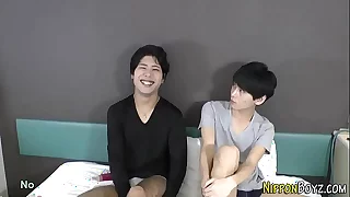 Japanese twink gets tokus fucked